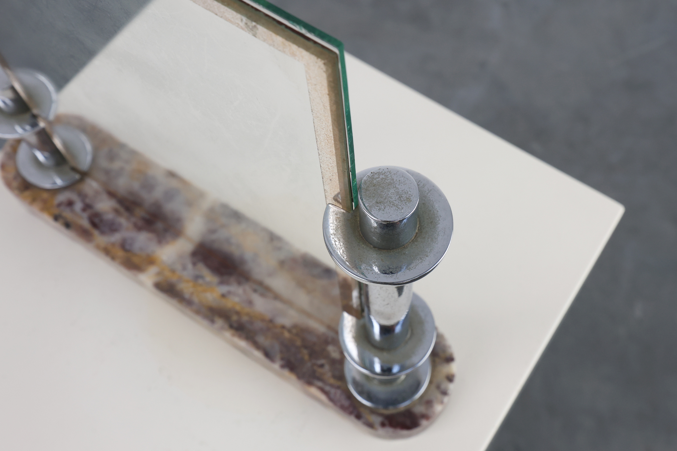 Art Deco picture frame with marble base, France 1920sthumbnail